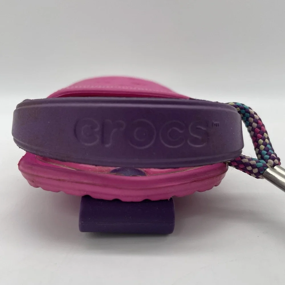 Crocs Universal O-Dial Pink‎ & Purple Cell Phone Case Storage Holder With Strap